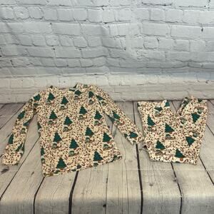 K & A Boutique Christmas Tree Pattern Bamboo Pajama Set